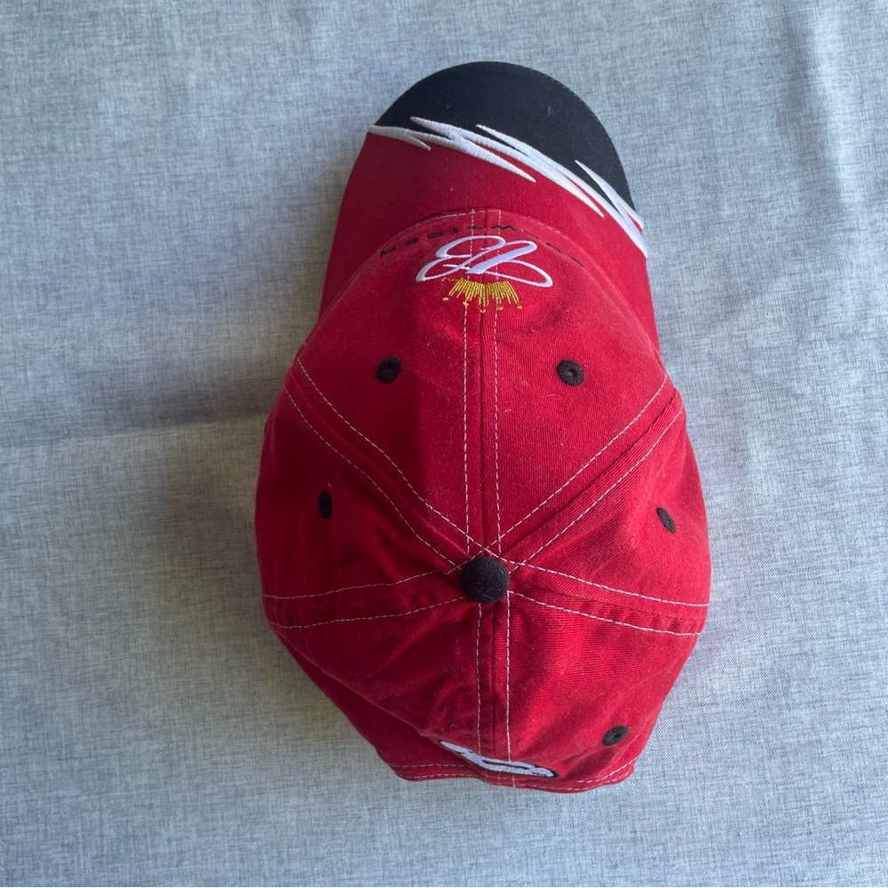 Budweiser Hat NASCAR Cap Dale Earnhardt Jr Winners Circle Adjustable Red Black 8 - Picture 10 of 12